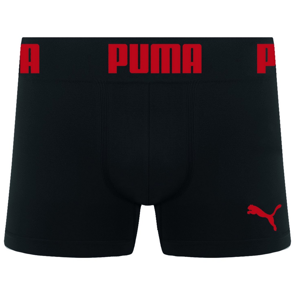 Cueca Boxer Puma Seamless Preta - FutFanatics