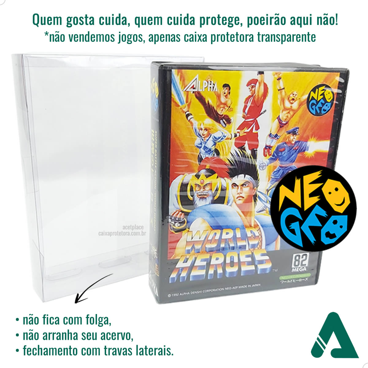 Caixa Protetora para Caixabox Case Neo Geo AES Snaplock Shockbox