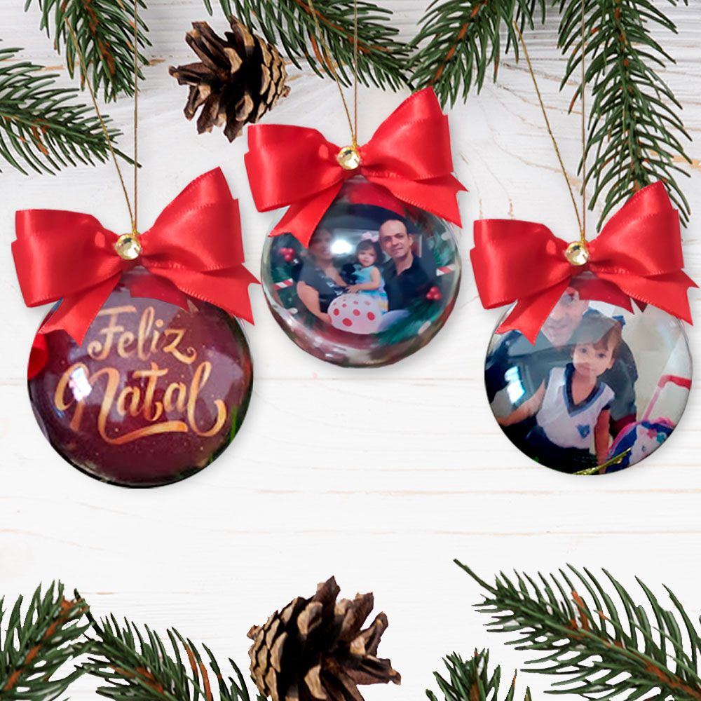 Enfeites de Natal Personalizados e presentes de natal personalizados com  fotos