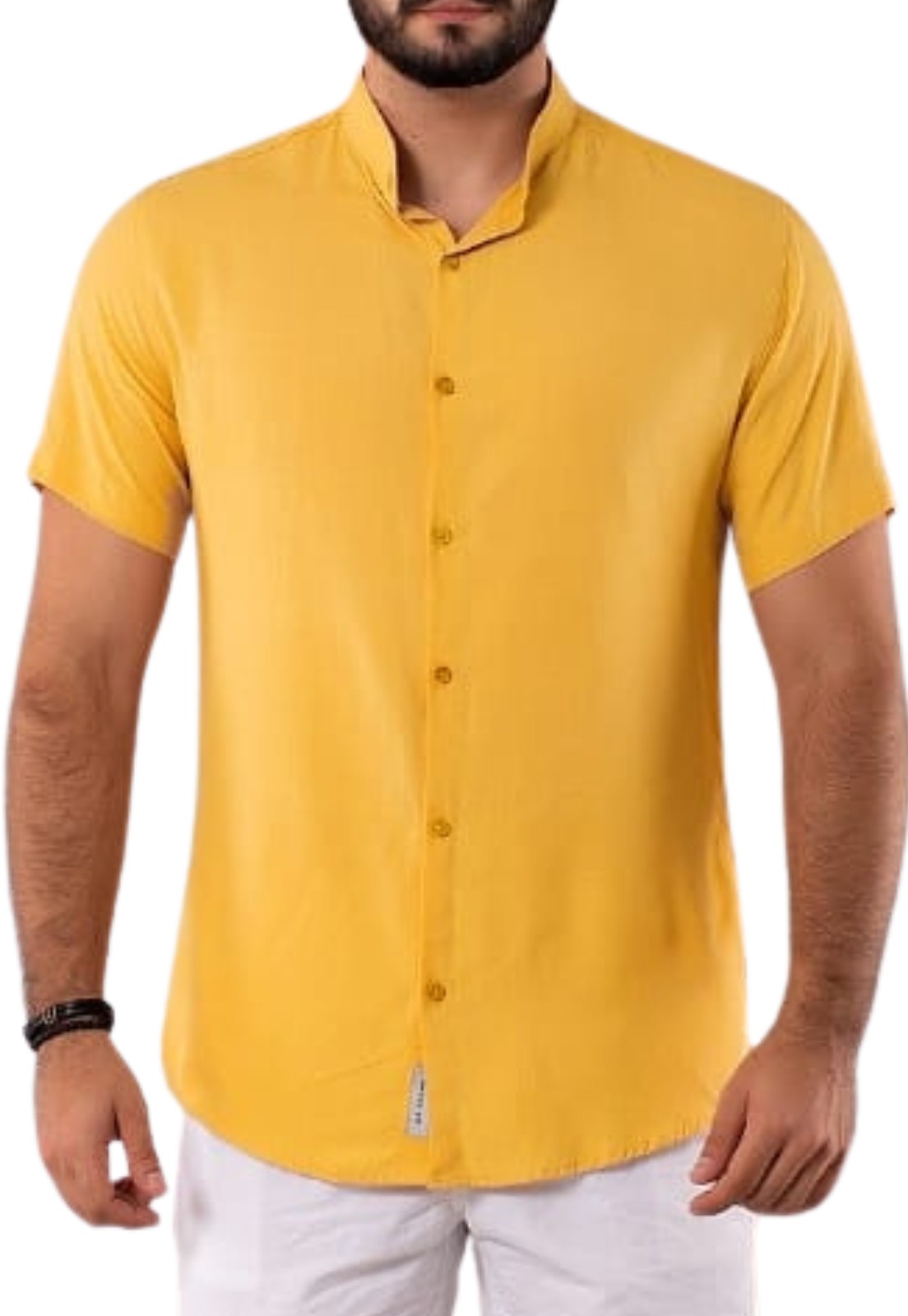 Body Social Xadrez Amarelo Gola Padre – JoanaJoão