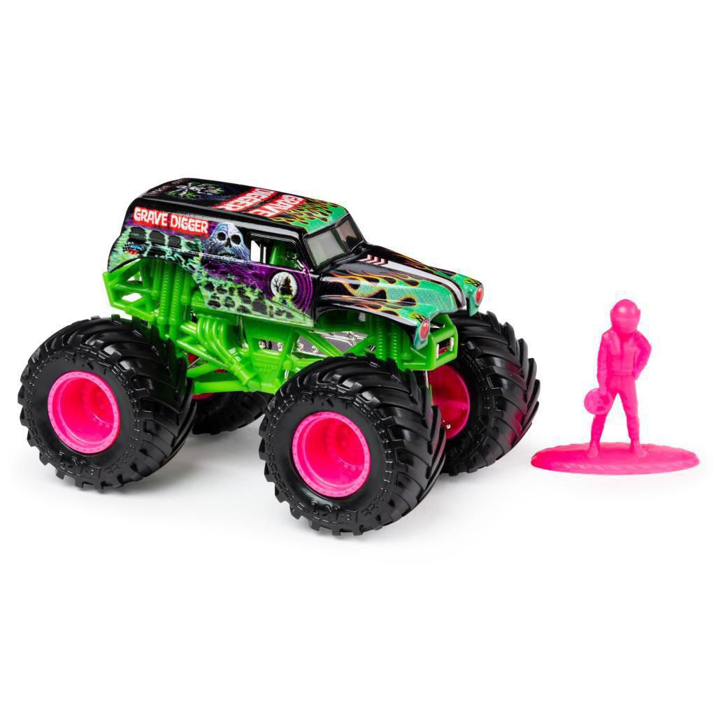 Monster Jam Roda-Livre Escala 1:64 - Grave Digger Red Primer Retro -  Apteryx Brinquedos