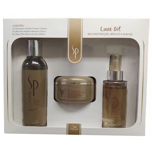 Kit SP Luxe Oil Shampoo + Mascara + Oleo 100ml Um Cheiro
