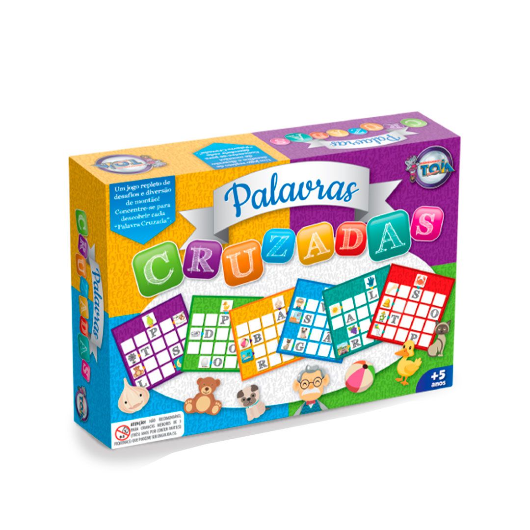 Jogo Palavra Cruzada - Castelarte - Brinquedos Educativos, Pedagógicos e  Terapêuticos