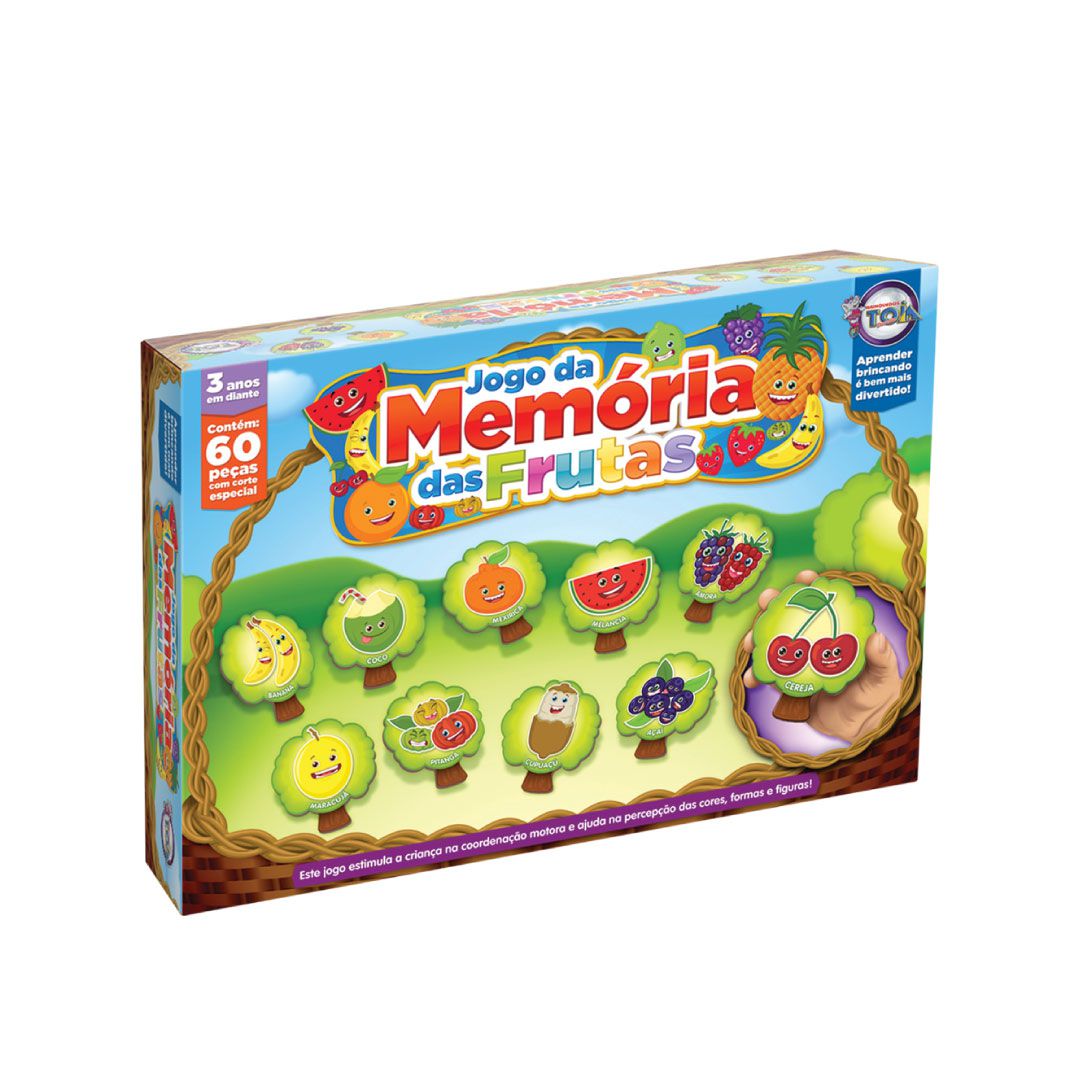 Divertido jogo eletrônico da memória para crianças, cores