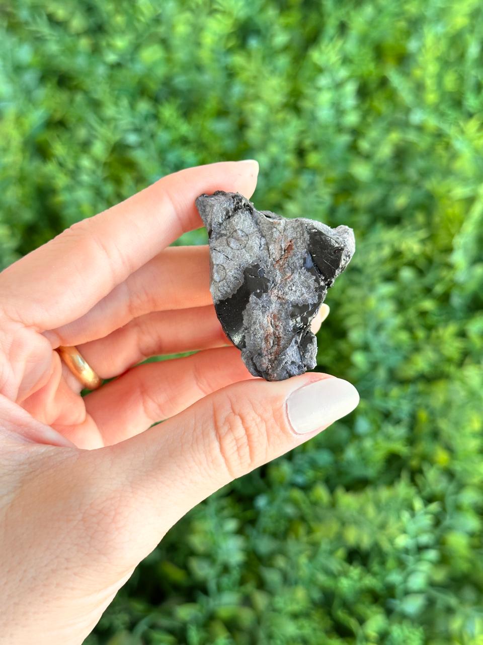 Obsidiana Floco de Neve Bruta - Estresse, desapego e receptividade