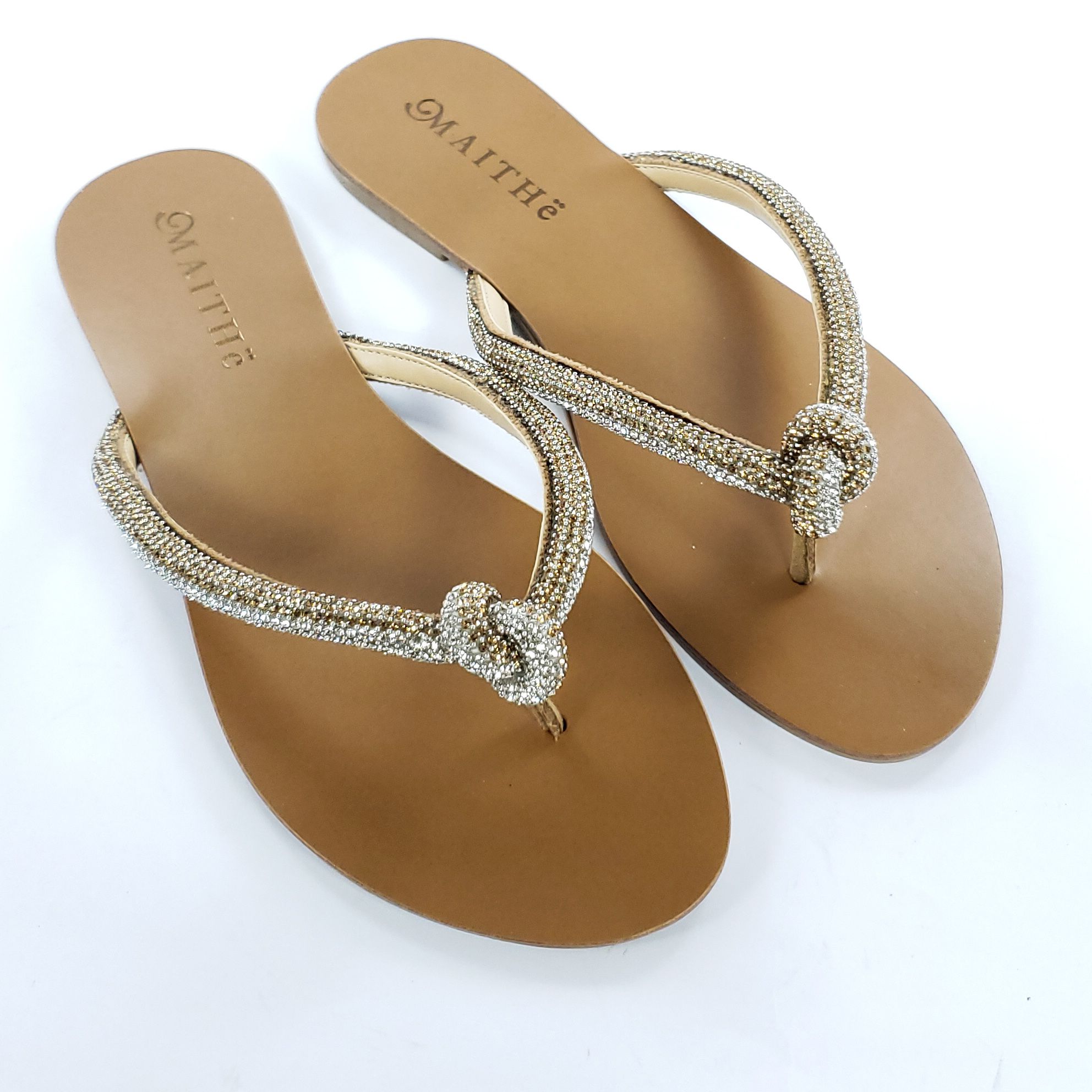 Rasteira Maithê Prata e Dourada - Lojas Micalce Calçados Confortáveis e  Moda e Acessórios