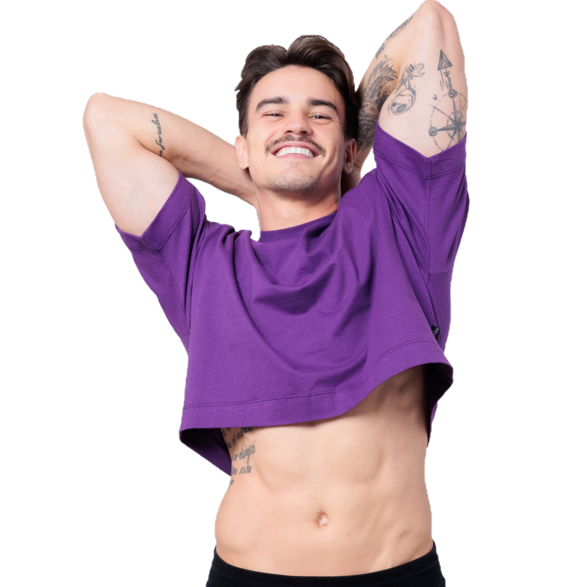 Cropped Masculino Roxo Oversized - J Wilas _ Beachwear _ Sungas