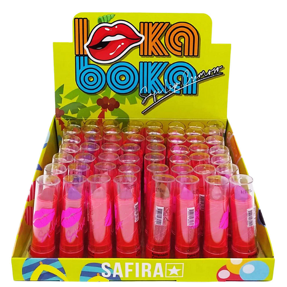 Batom Bastão Cremoso Safi Lip Loka Boka Safira vender maquiagem - Virtual  Make | Fornecedora de Maquiagem Atacado p/ Revenda