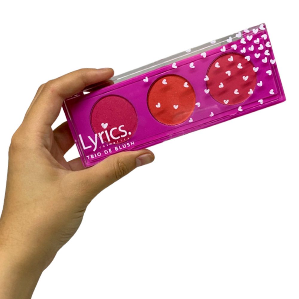 Paleta Trio de Blush Lyrics LY0127 Box c/ 24 unid kits revenda