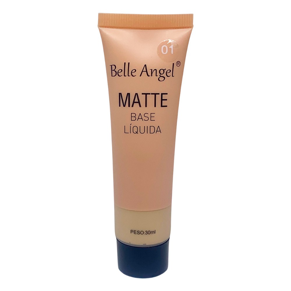 Base Líquida Matte Belle Angel B110 Base Rebocao Virtual Make Fornecedora De Maquiagem 