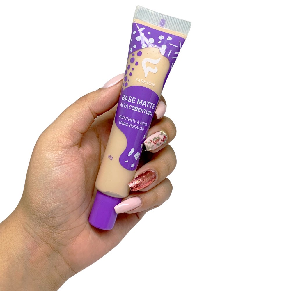 Make Base Base Matte Alta Cobertura Fashion Makeup | Atacado Makes - Virtual Make ...