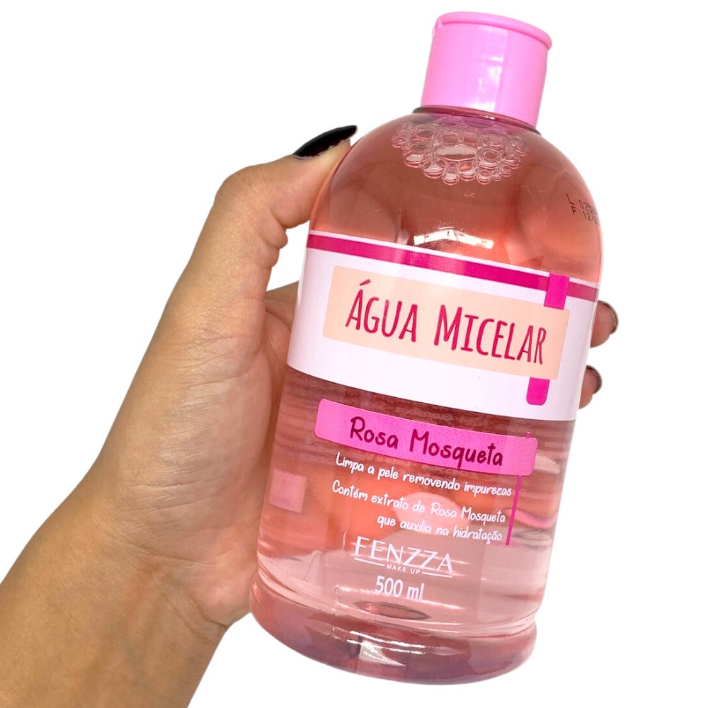 Água Micelar Rosa Mosqueta 500ml Fenzza | Revenda Maquiagem - Virtual ...