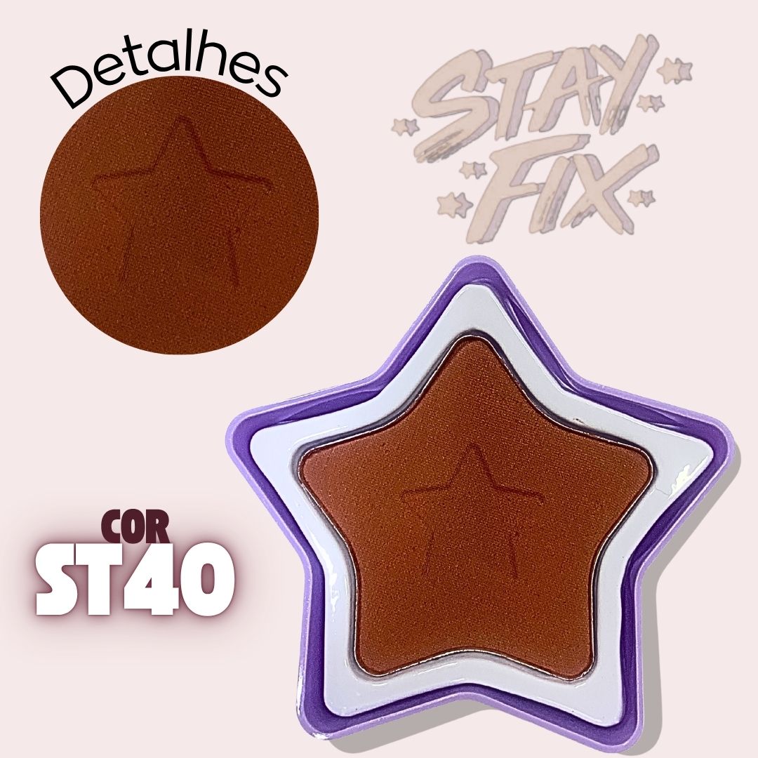 Blush Compacto Estrela Stay Fix Ruby Rose | Ruby Rose Cosméticos