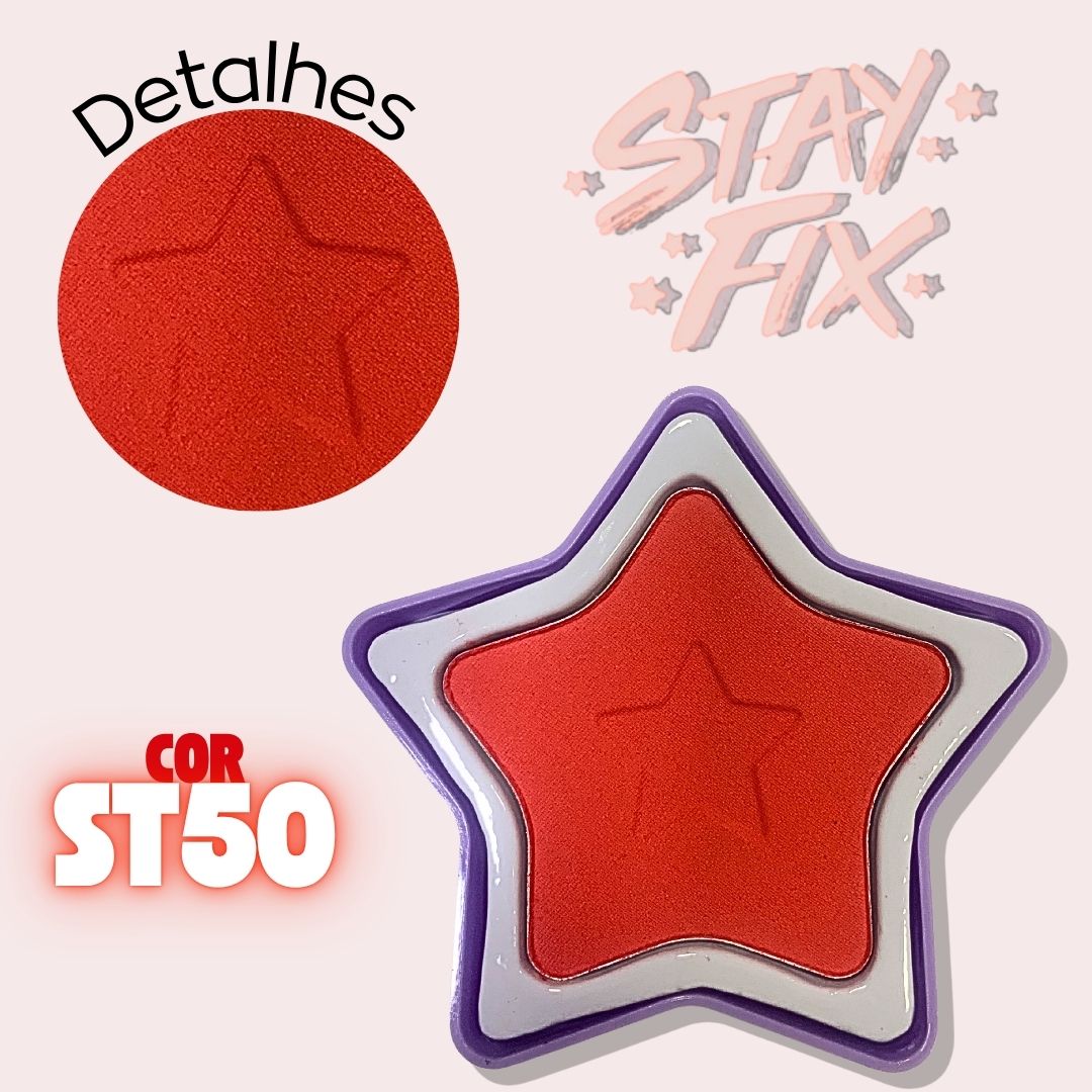 Blush Compacto Estrela Stay Fix Ruby Rose | Ruby Rose Cosméticos