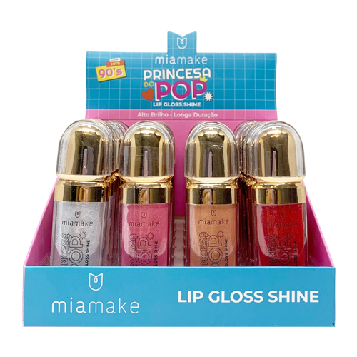 Lip Gloss Shine Princesa do Pop Mia Make | Fashion Makeup - Virtual ...