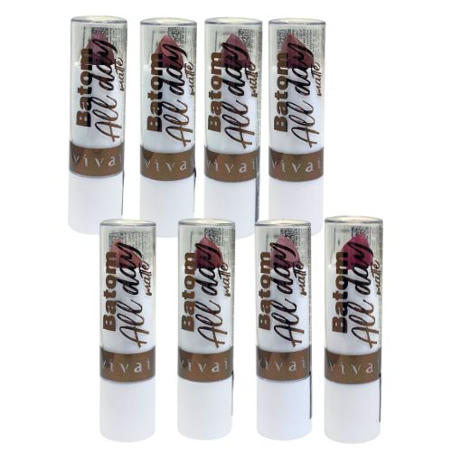 Batom Bastão All Day Nude Vivai | Distribuidora de Maquiagem - Virtual Make | Maquiagem Atacado
