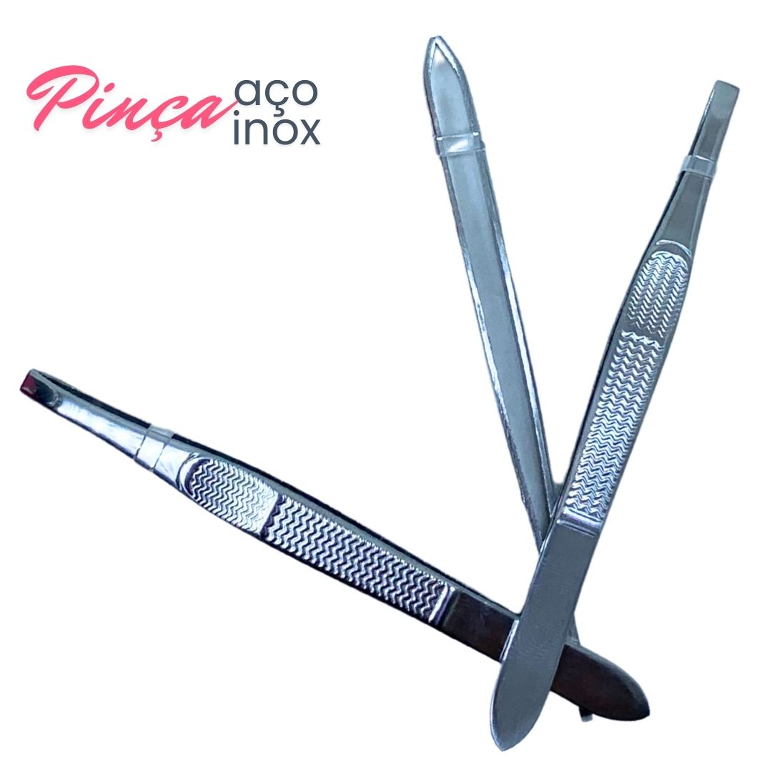 Pinça Mandala MM4039 Aço Inox – Box c/ 48 un. p/ revendas