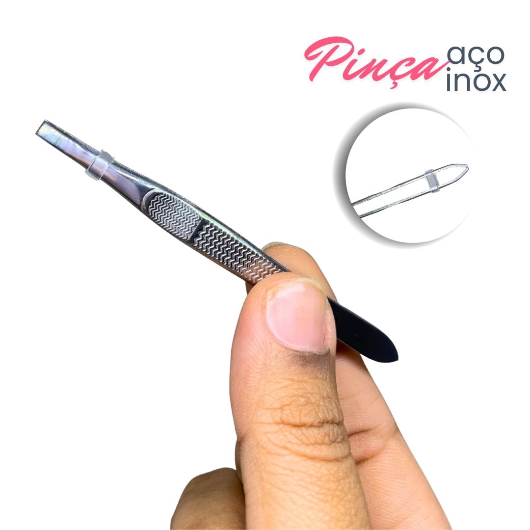 Pinça Mandala MM4039 Aço Inox – Box c/ 48 un. p/ revendas