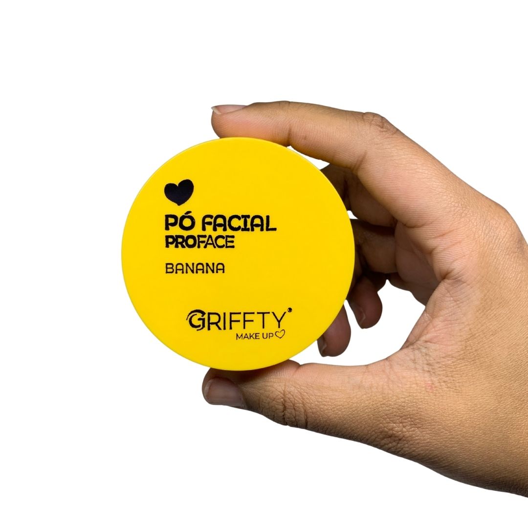 Pó Facial Banana PorFace Mega Matte Griffty Makeup 13g - Virtual