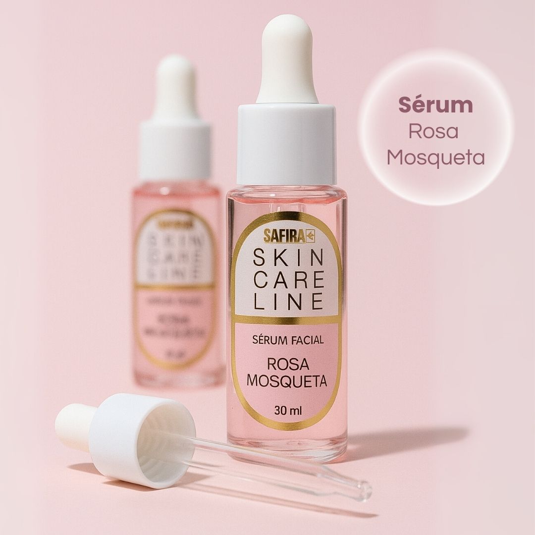Sérum Facial Rosa Mosqueta Safira Box c/ 12 unid - Virtual Make