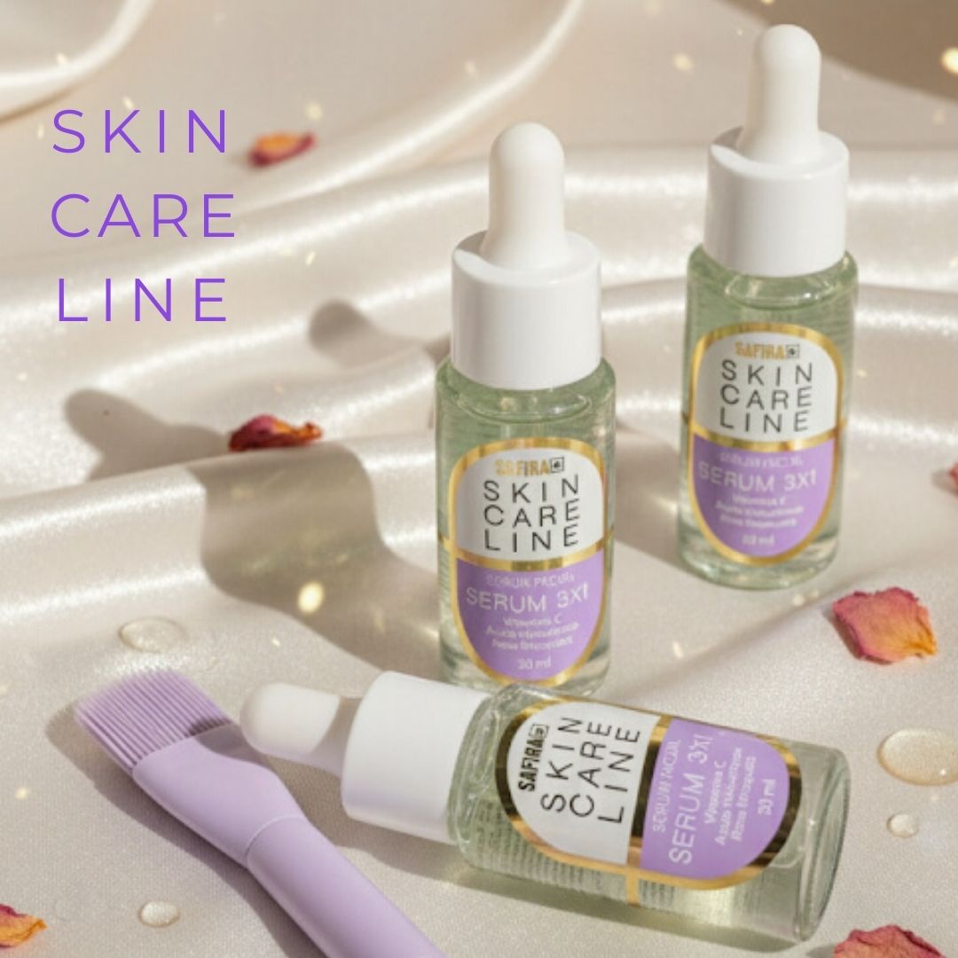 Sérum Facial 3x1 Safira 30ml - Box c/ 12 unid - Virtual Make