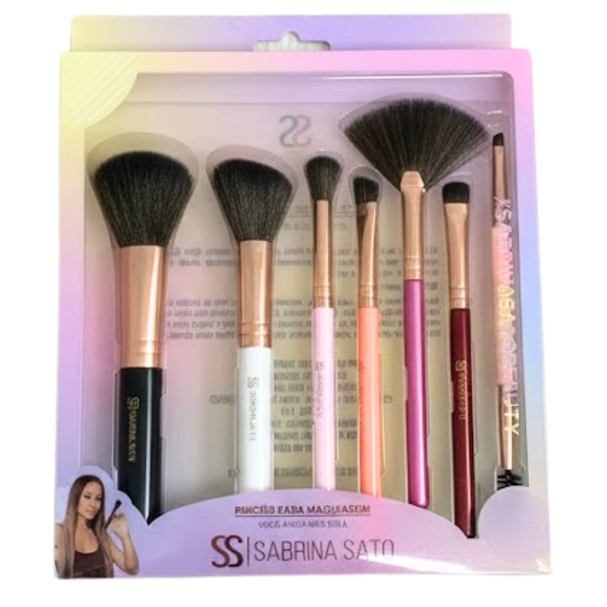 Kit 7 Pincéis Sabrina Sato SP150 - Maquiagem Barata para Revender
