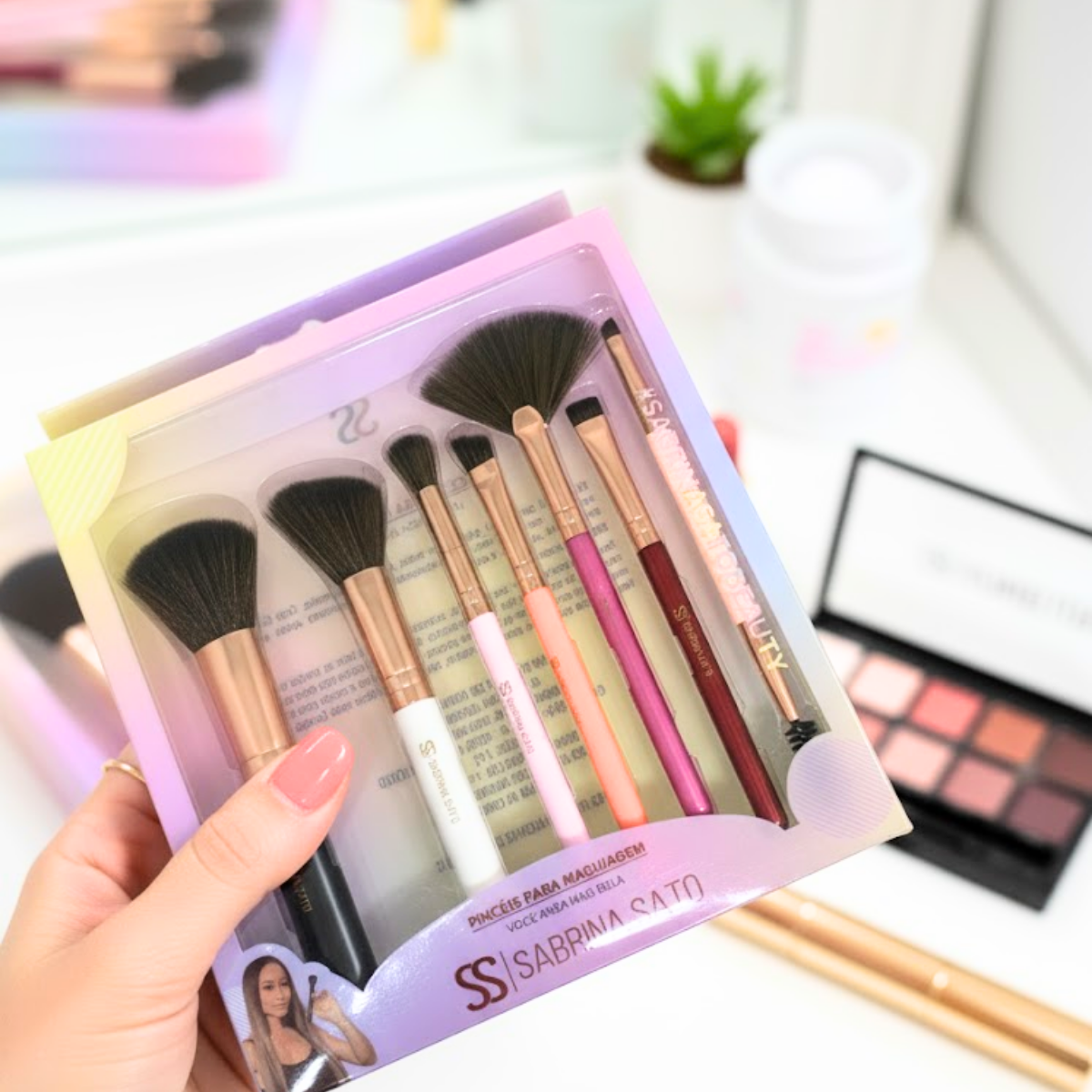 Kit 7 Pincéis Sabrina Sato SP150 - Maquiagem Barata para Revender
