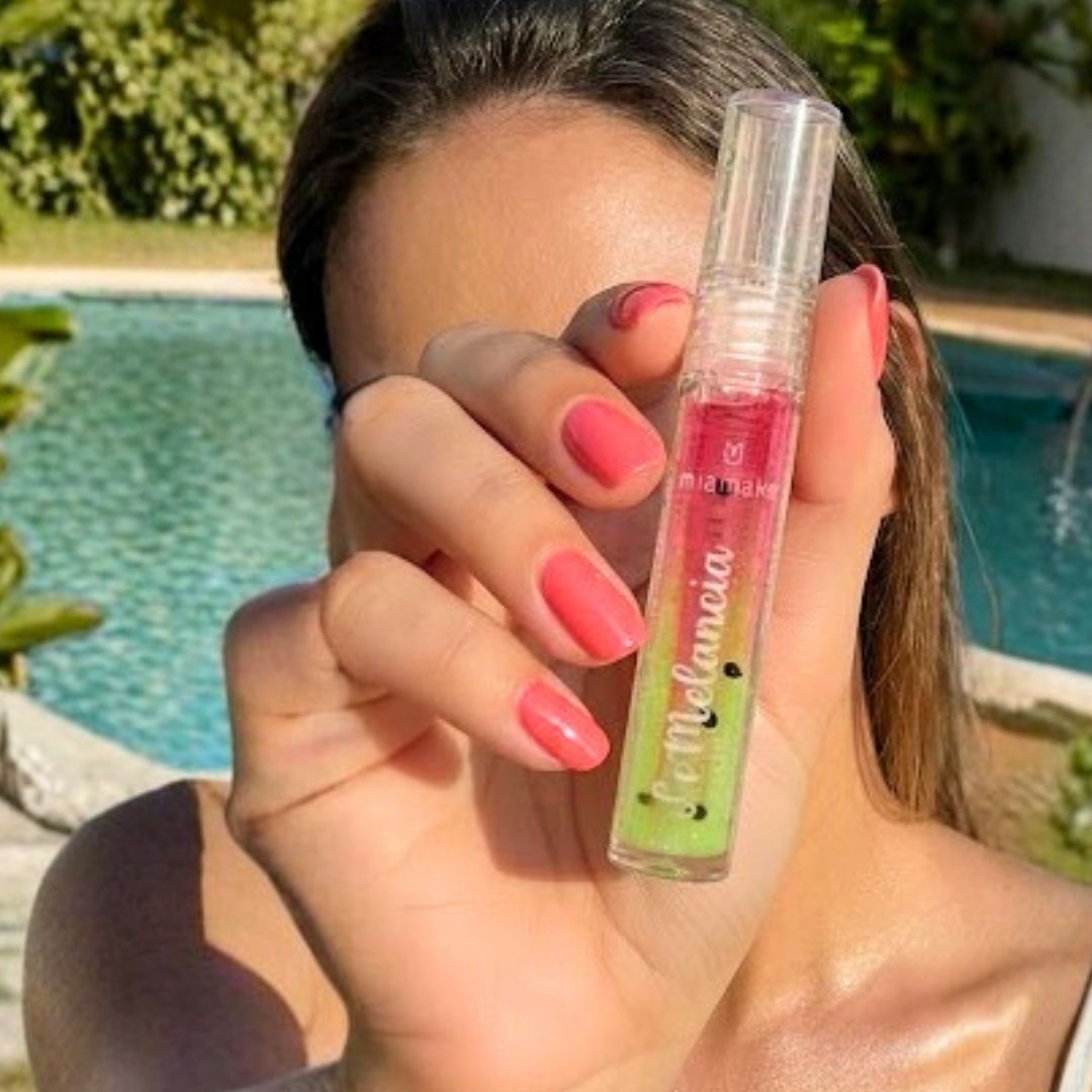 Lip Oil Melancia Mia Make 586 Box c/ 24 Unidades - Virtual Make