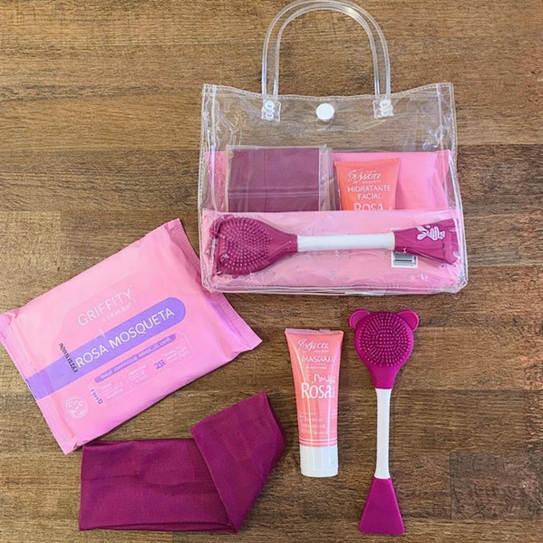 Kit Skincare 04 Passos com Argila Rosa | Virtual Make - Virtual