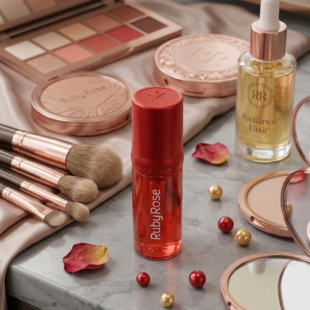 Ruby Rose Make Lip Oil Fresh Lips Ruby Rose Kit com 4 - Atacado - Virtual Make ...