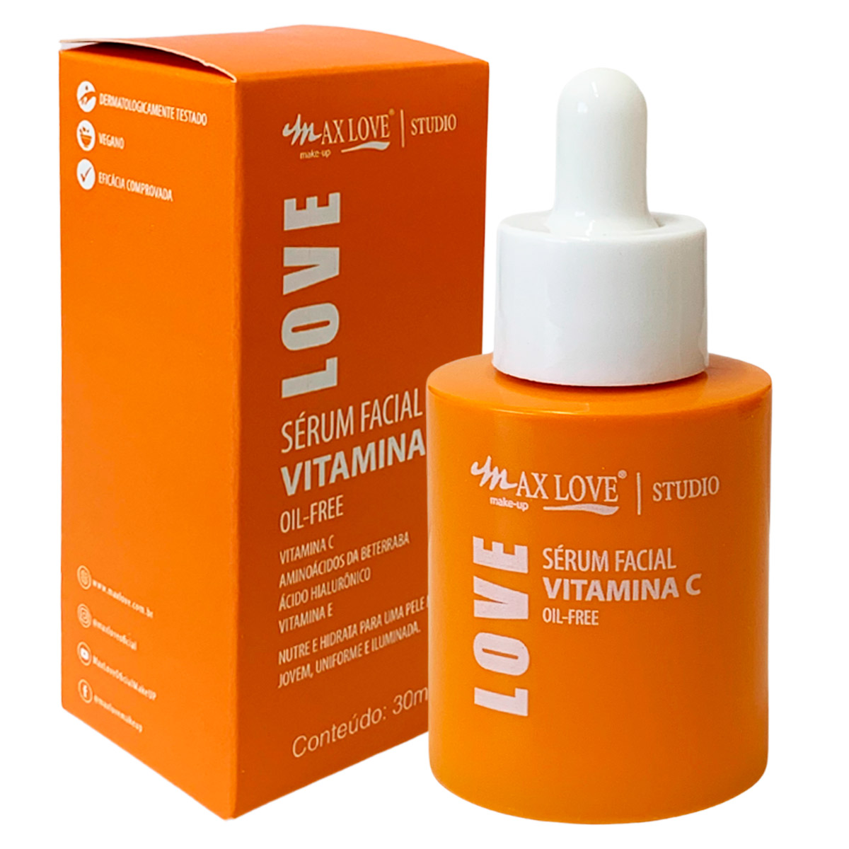 Sérum Facial Vitamina C Max Love – Box 24 un - Virtual Make