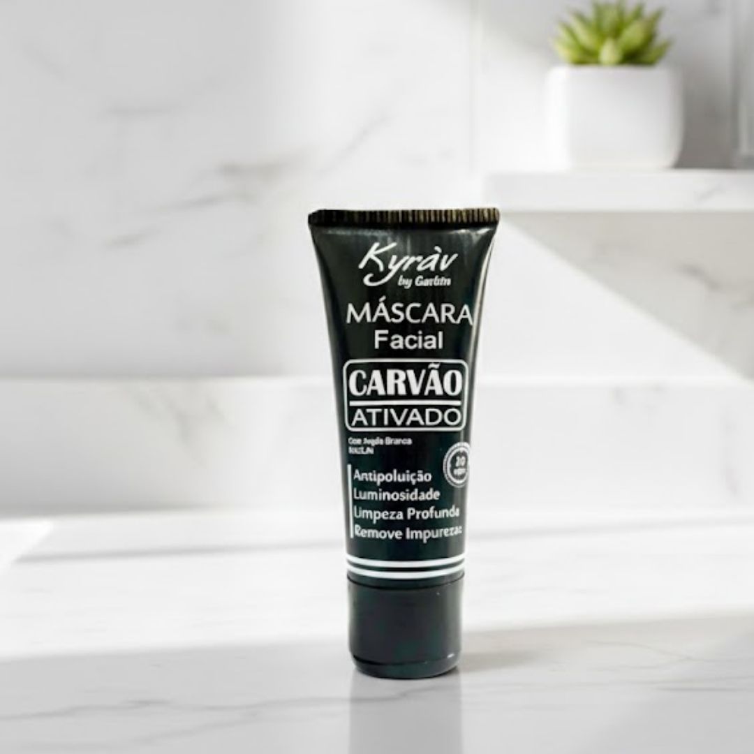 Máscara Facial Carvão + Argila Branca Kyráv Box 20 - Virtual Make