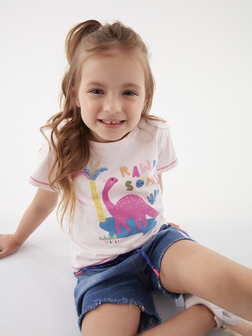 Camiseta Infantil Bl - Rosa