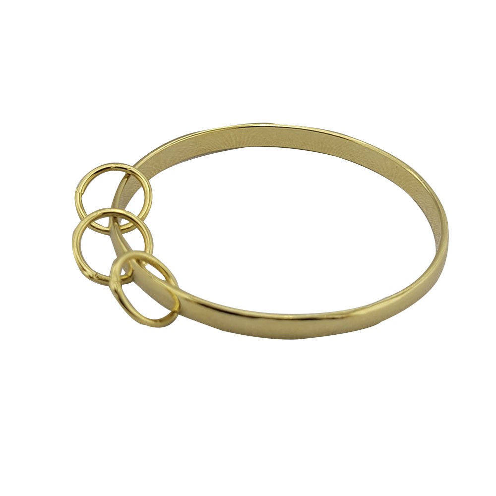 Bracelete pulseira com argolinhas banhado a ouro 18k -  ttps://pizzi-joias.lojaintegrada.com.br