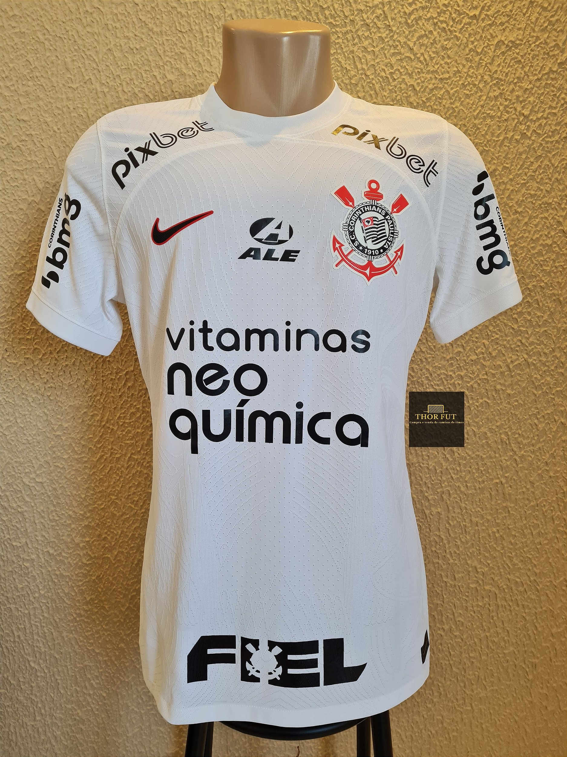 Camisa Corinthians original de jogo 2023 #18 Rojas - Thor Fut