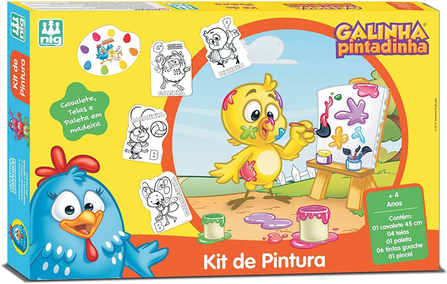 Latinha + Jogos da Memória-Galinha pintadinha