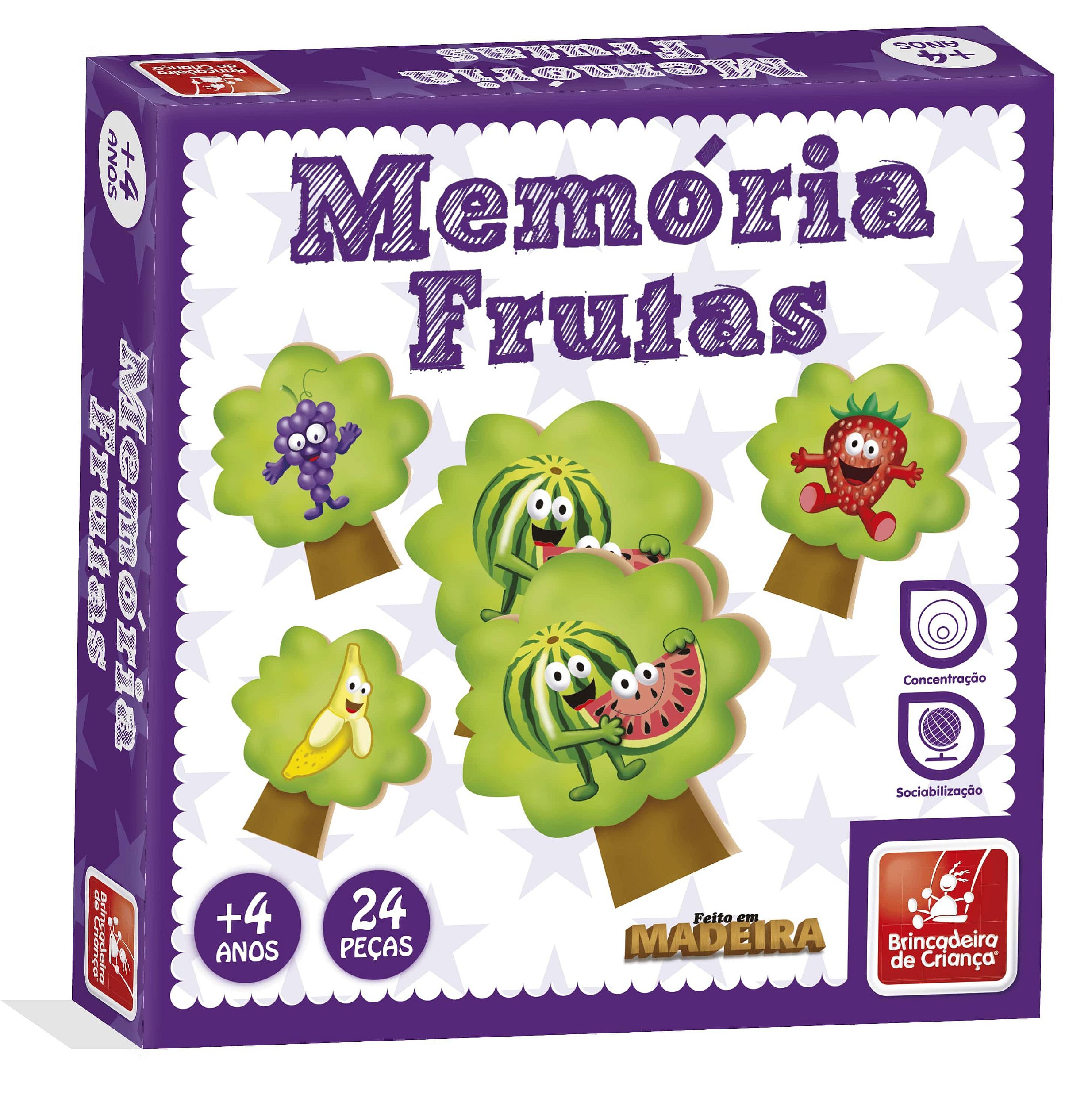 Jogo Da Memoria Infantil Em Madeira Educativo