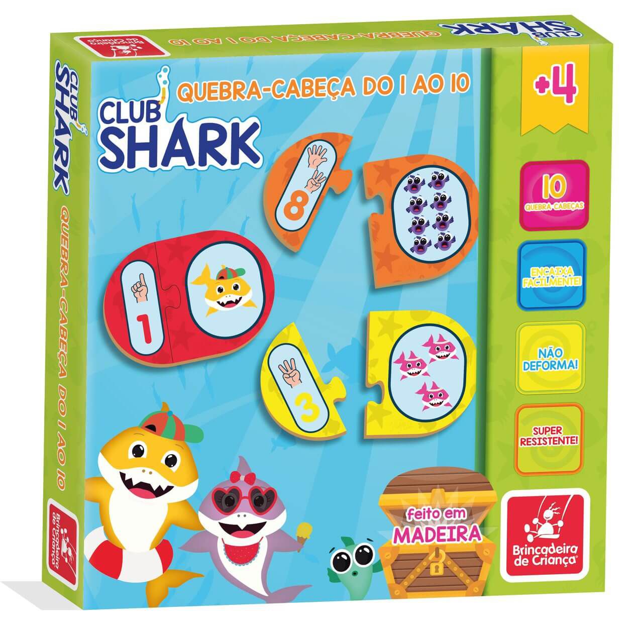 Quebra Cabeça 30 pçs - Club Shark : : Brinquedos e Jogos