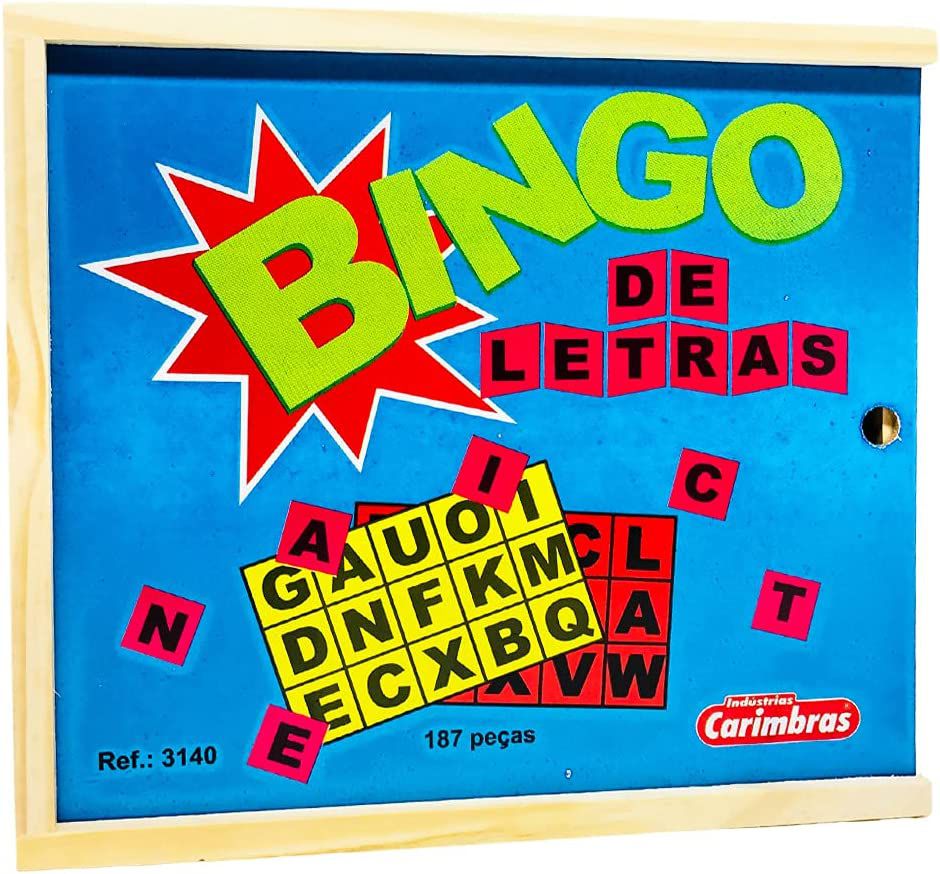 Dia de Bingo das Letras! #FIQUEEMCASA 