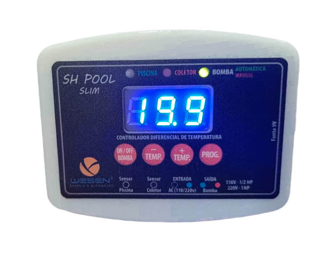 CONTROLADOR DIFERENCIAL DE TEMPERATURA SHPOOL SLIM - IONDROP