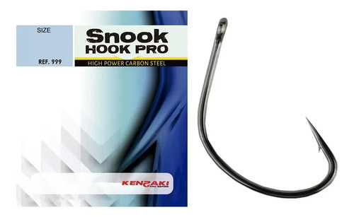 Anzol Kenzaki Snook Hook Pro N 1 Black Carbon Japonês 6 Pçs - RIFE