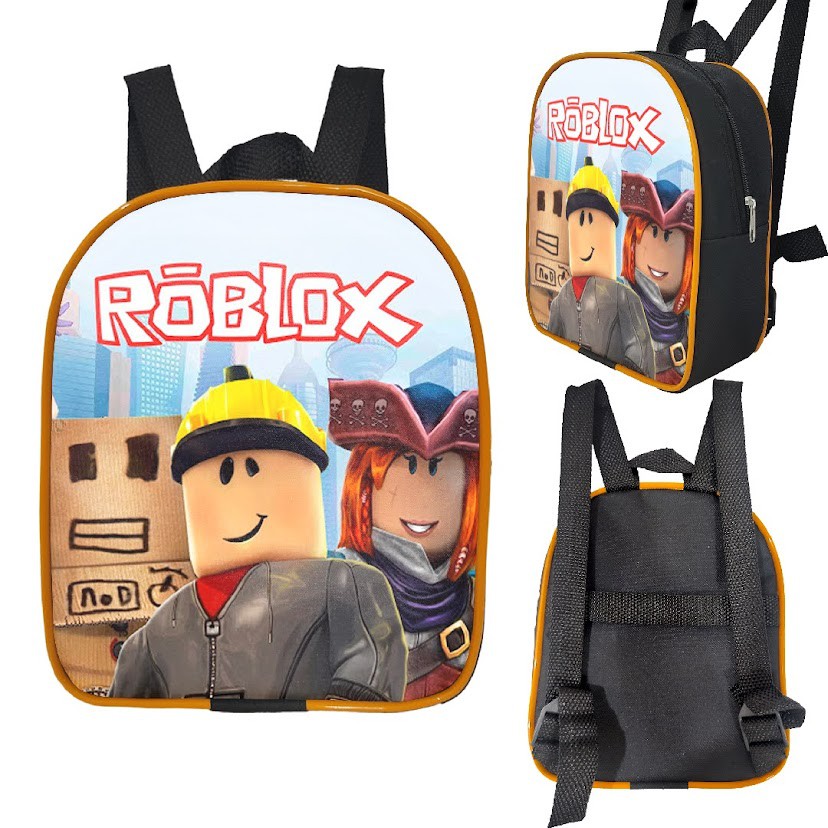 Novo Desenho Animado Estampado De Mochila Roblox Em Torno Do