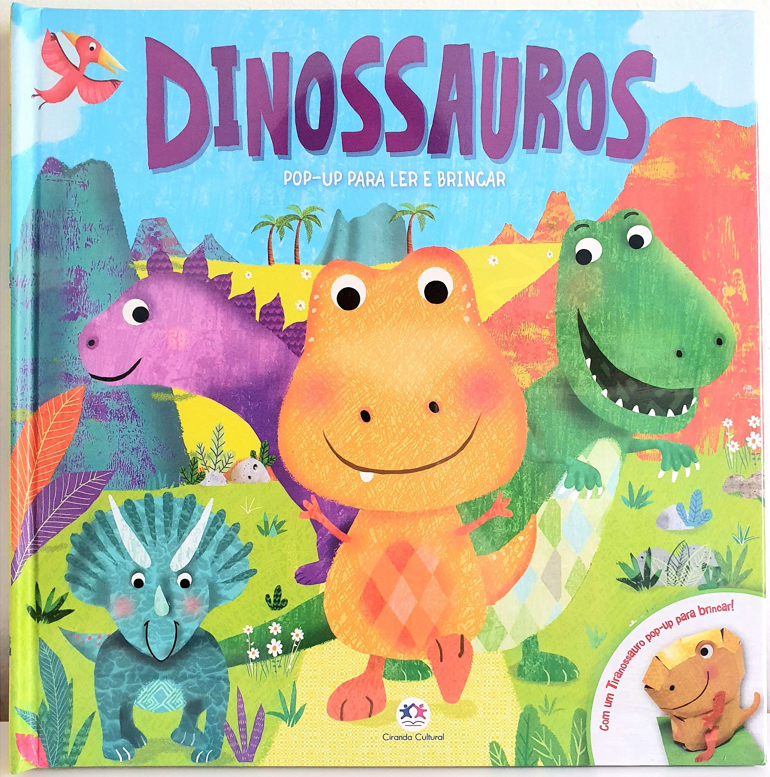 Livro Infantil Colorindo Dinossauros Ciranda Cultural - Papelaria