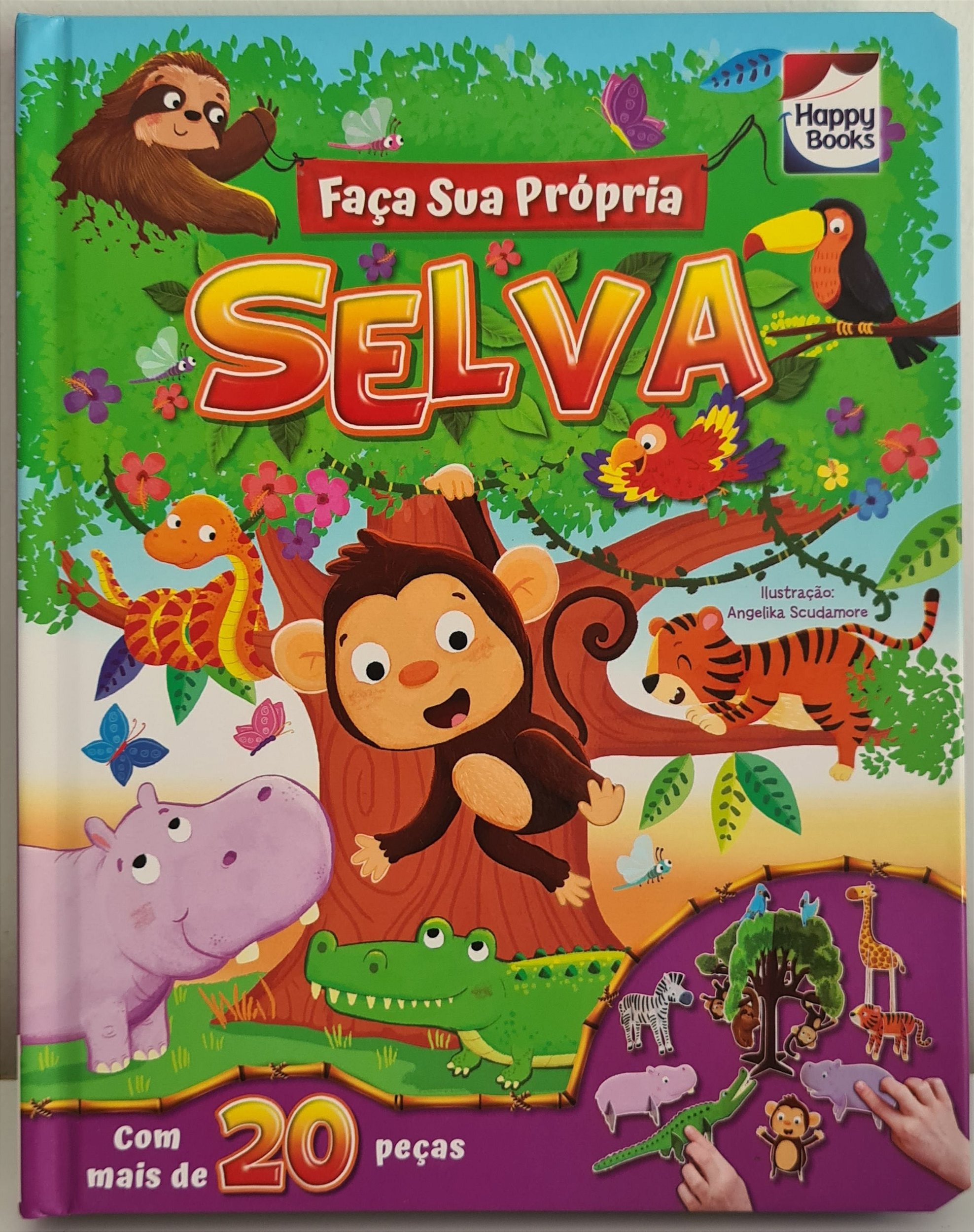 Faça Sua Própria Selva Livro Infantil Com Peças Para Montar Miniteca Livraria Infantil 7429