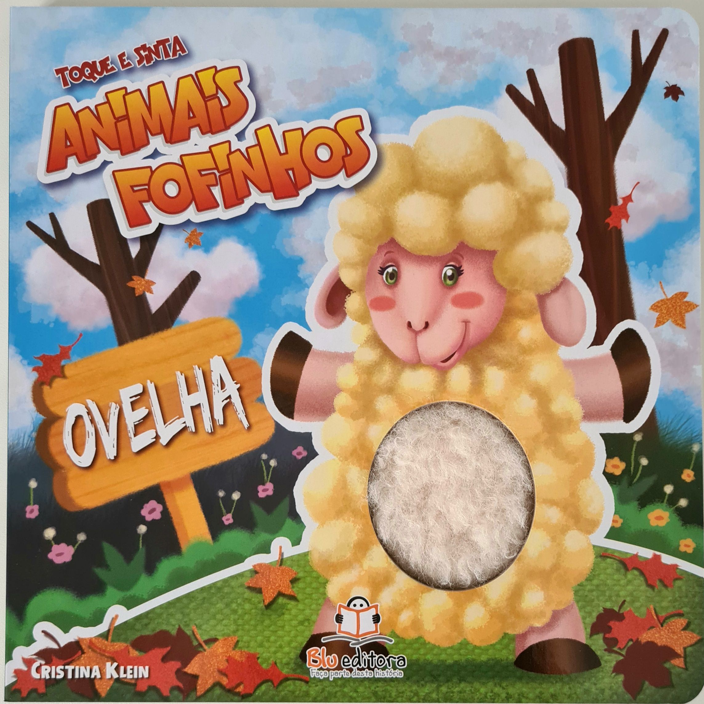 Ovelha - Animais fofinhos  Livro infantil com textura - Miniteca