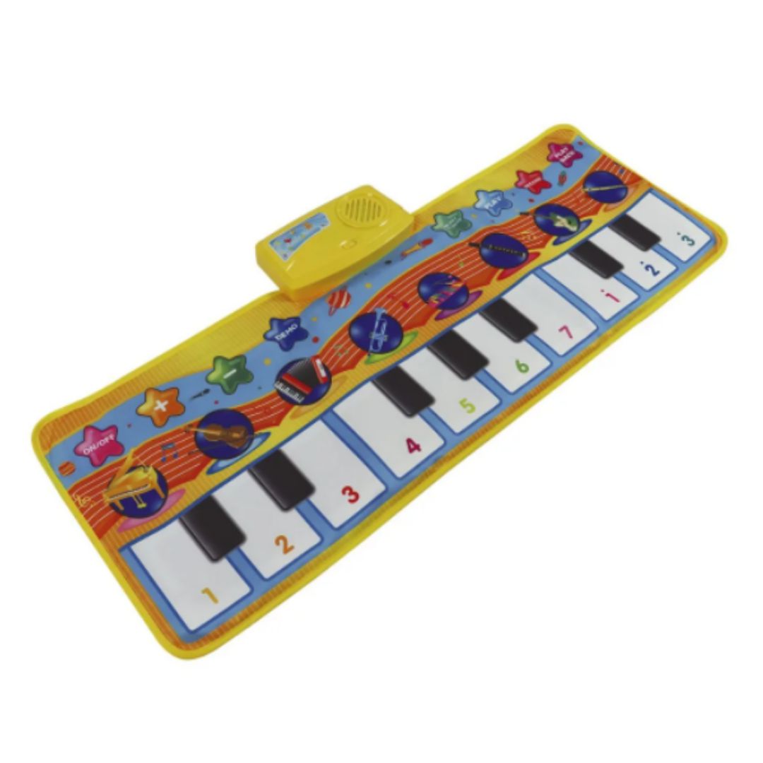 Tapete Piano Musical Faz Som infantil Colorido Com 10 melodias Controle de  volume Grava 28x80cm KaBaby - 16221B - Kavod - Piano / Teclado de Brinquedo  - Magazine Luiza