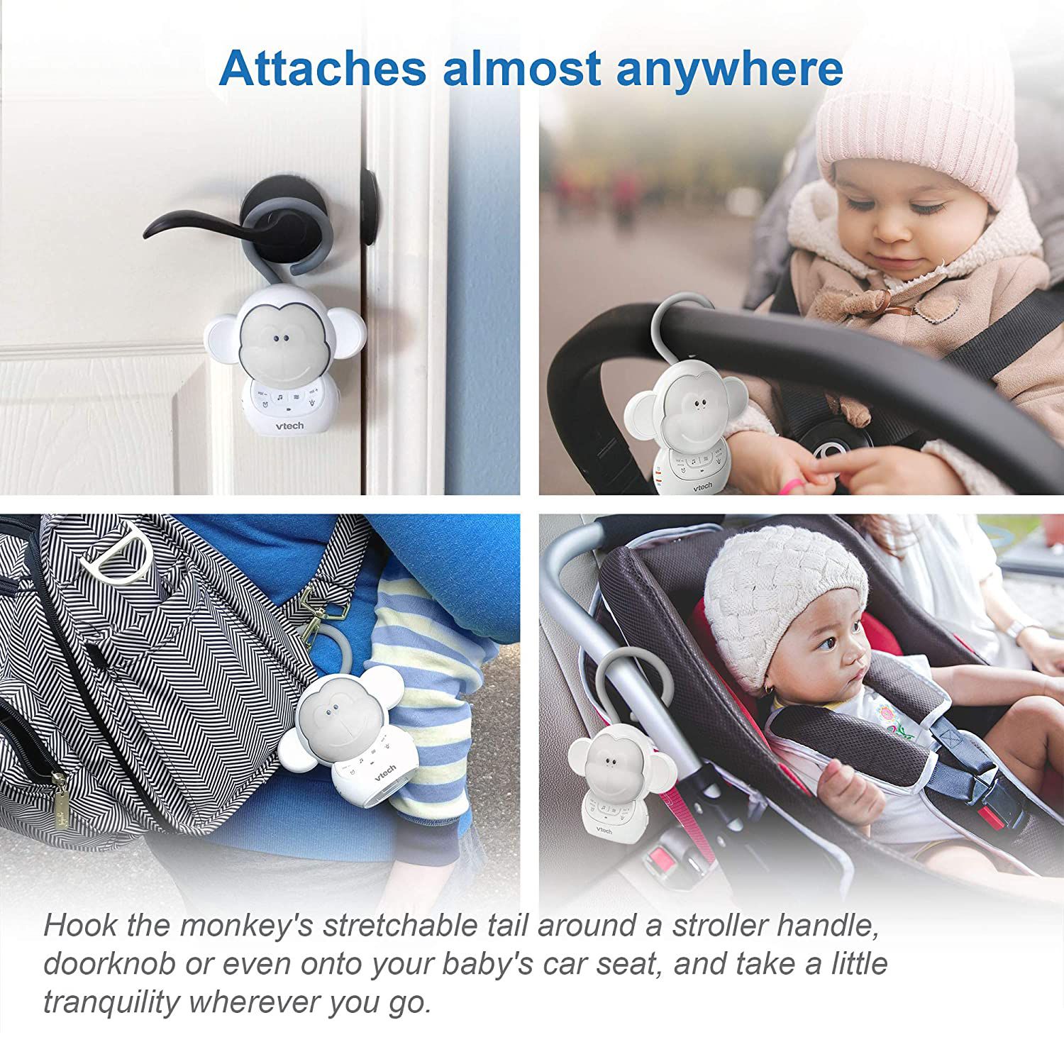 Myla the Monkey - Ruído branco e melodias portátil - Vtech - Baby Buys ...