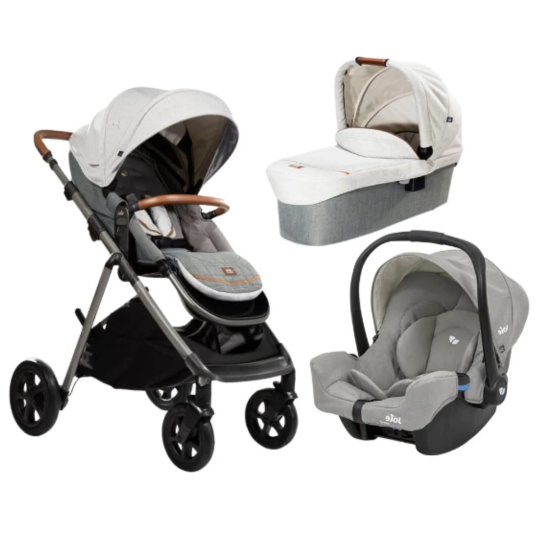 Carrinho de Bebe Joie Bebê Conforto Aeria Oyster Cinza Carrinho de Bebe Joie Bebê Conforto Aeria Oyster Cinza