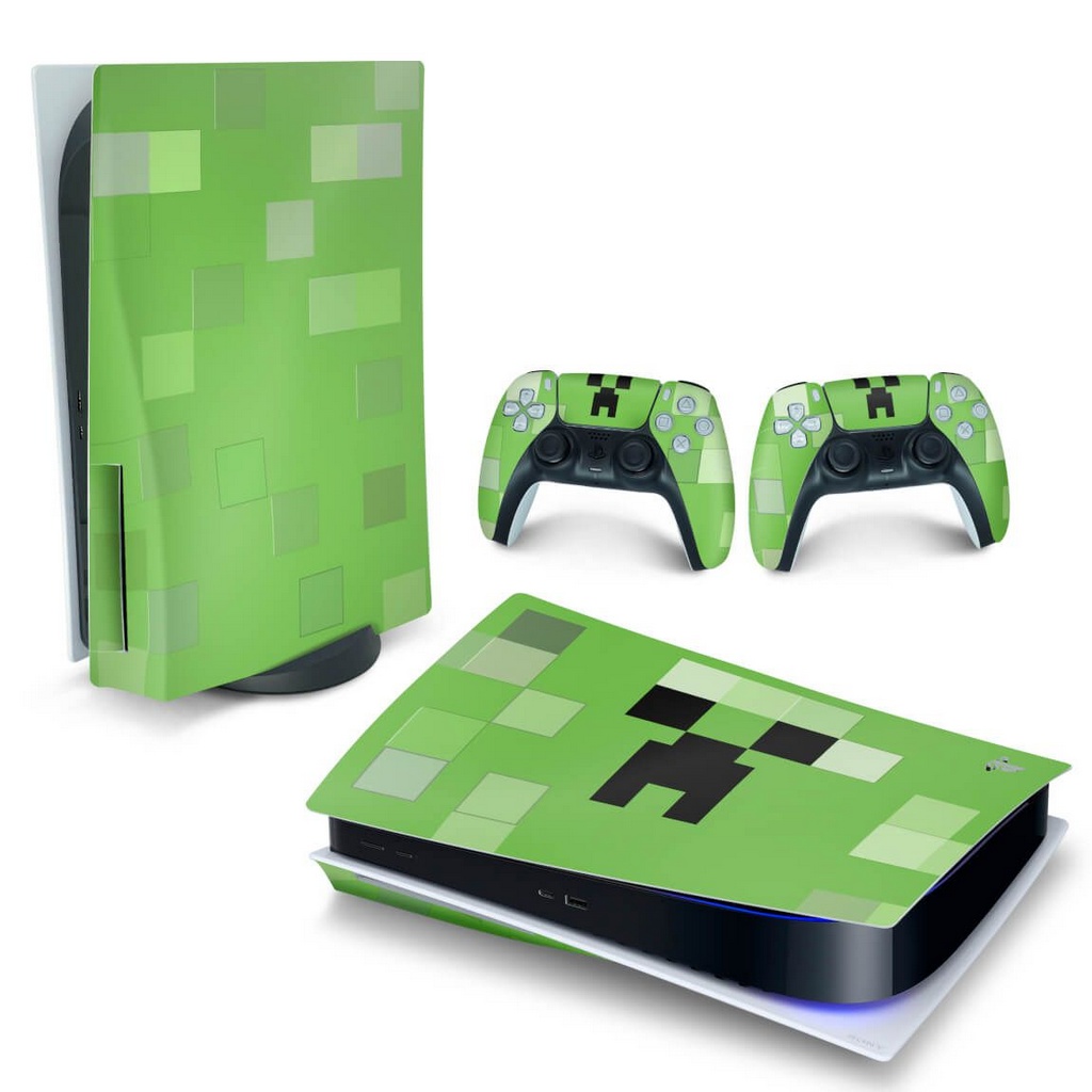 Skin para PS5 com Disco Minecraft Capa Jogo - Império da Impressão