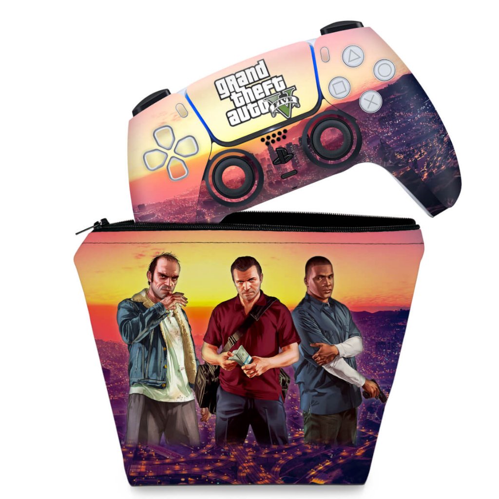 Capa PS4 Controle Case - Gta V - Pop Arte Skins